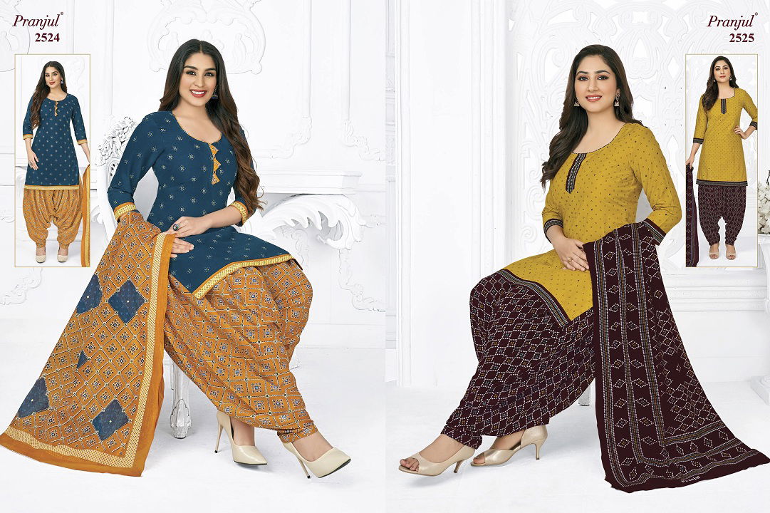 Pranjul Priyanshi 25 Casual Daily Wear Cotton Printed Dress Material Collection